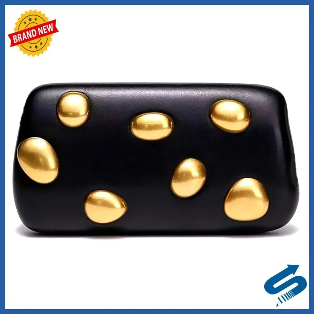 PU Leather Snake Shape Evening Clutch Purse with Removable Chain Strap